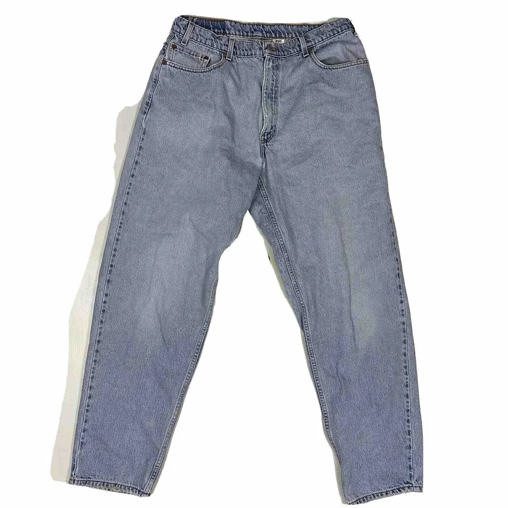 VTG Levi's 560 Jeans Men Actual 36x33‎ Loose Tapered Blue Light Wash 90s Mexico